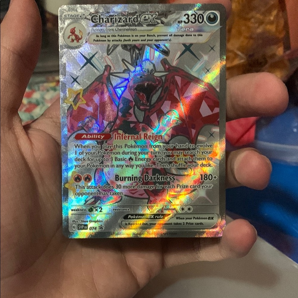 Charizard EX Holographic Trading Card